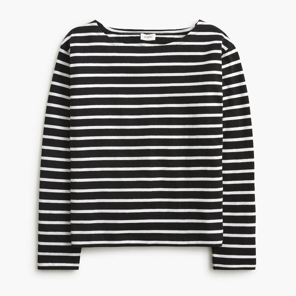 NWT J.Crew Factory Striped Boatneck Tee